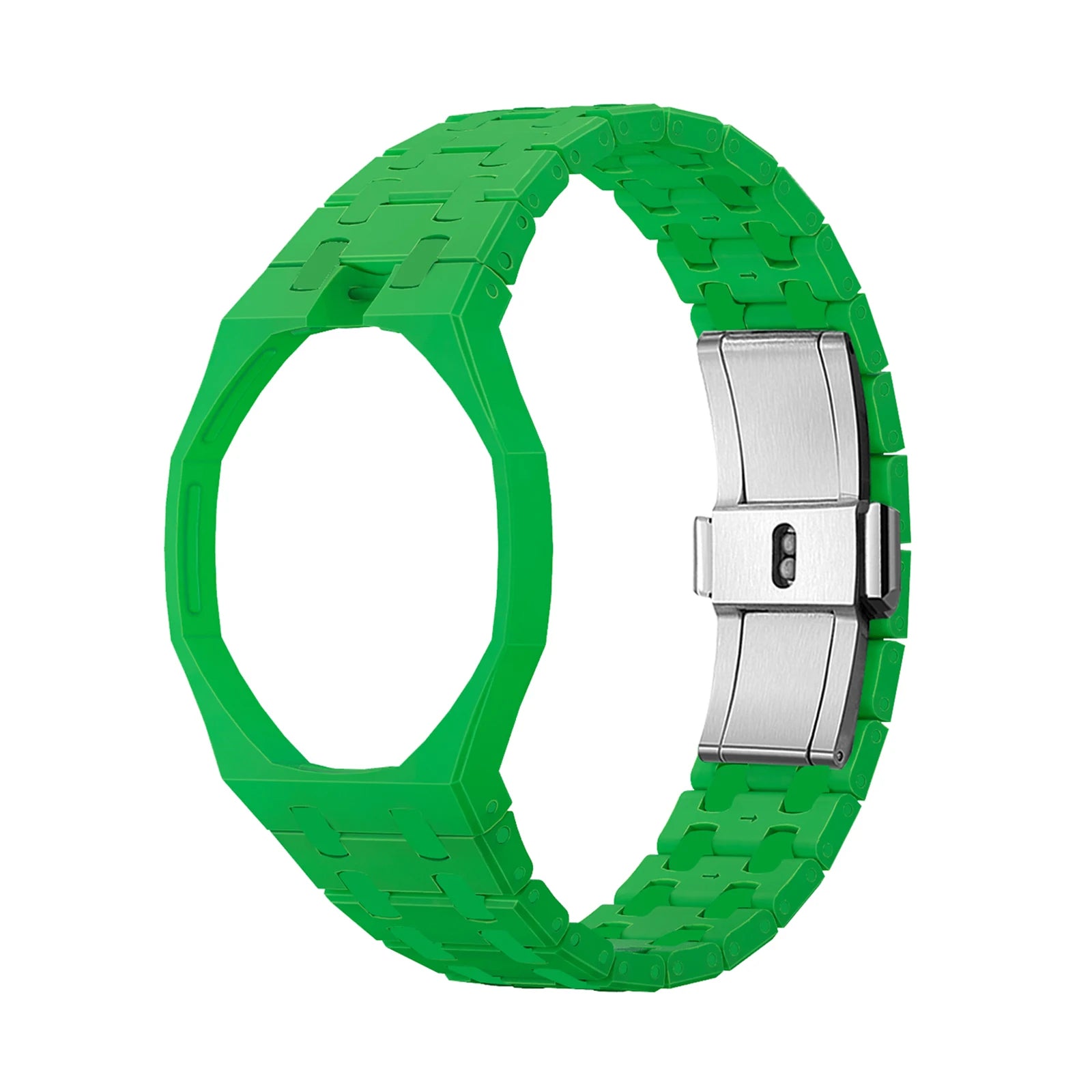 Ceramic Modification Kit for Swatch X AP Royal POP Biomaterials Watch Case + bioceramic Strap Pocket Changer To Wristwatch Qme green 12