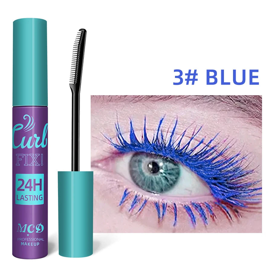 Colorful Slender Mascara Waterproof Fast Drying Curling Eyelashes Qme 3