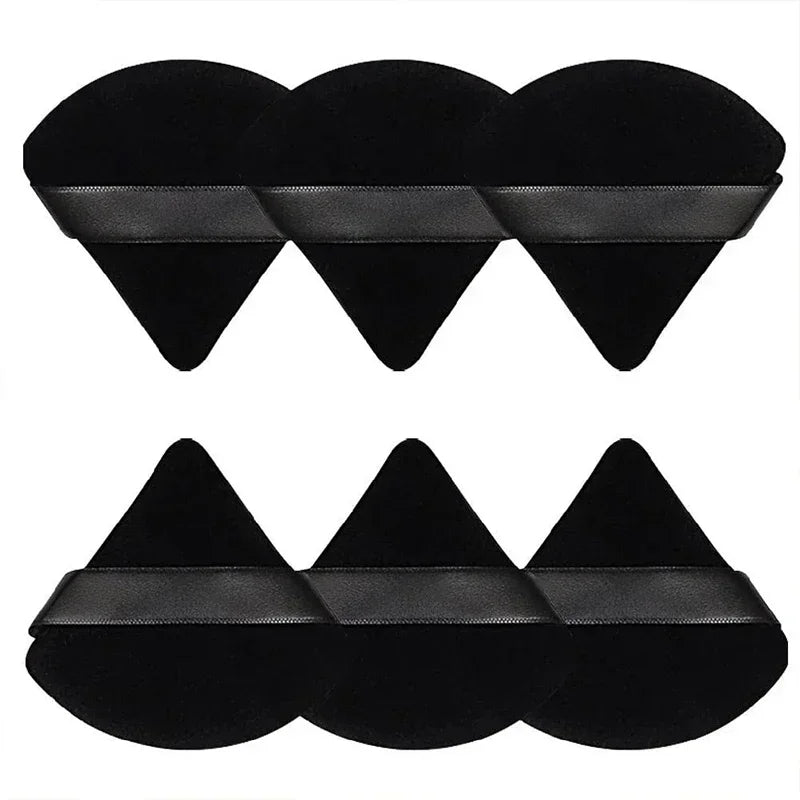 2Pcs Triangle Powder Puff Face Makeup Sponge Soft Velvet Cosmetic Puff Blender Beauty Foundation Sponge Make Up Accessories Qme