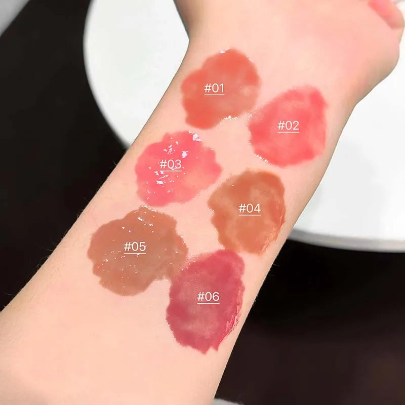 Vase Shape Water Light Lip Glaze Mirror Lipstick Gloss Hydrating Qme