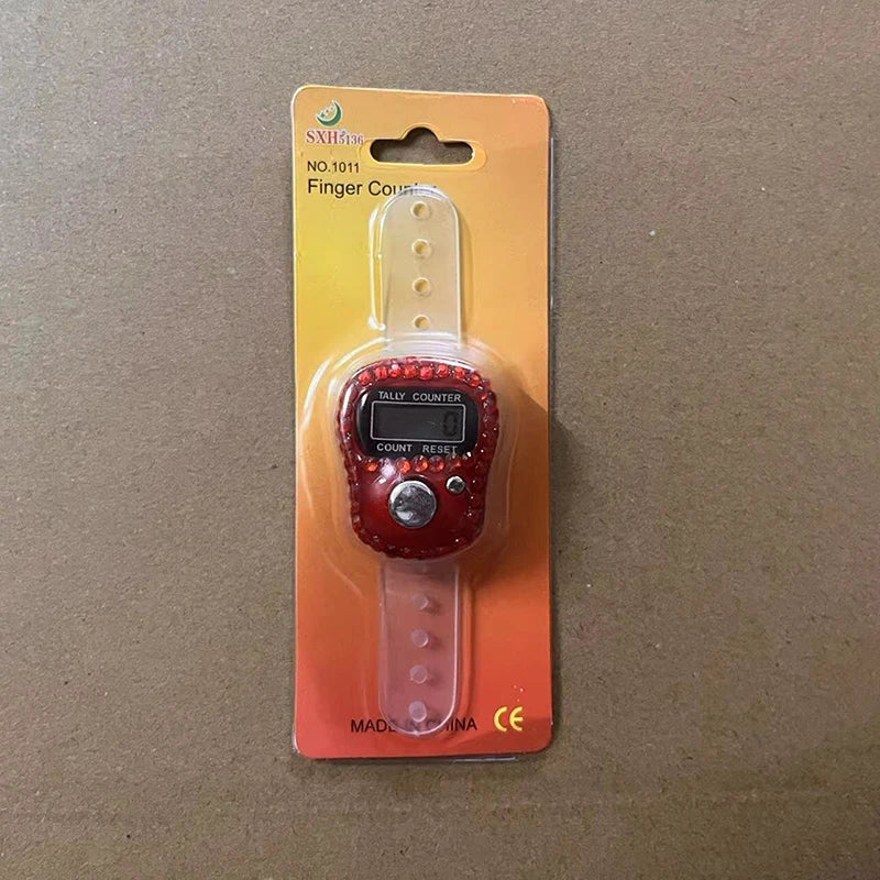 Electronic Finger Counter Ring Click Portable Resettable Digital Qme A5