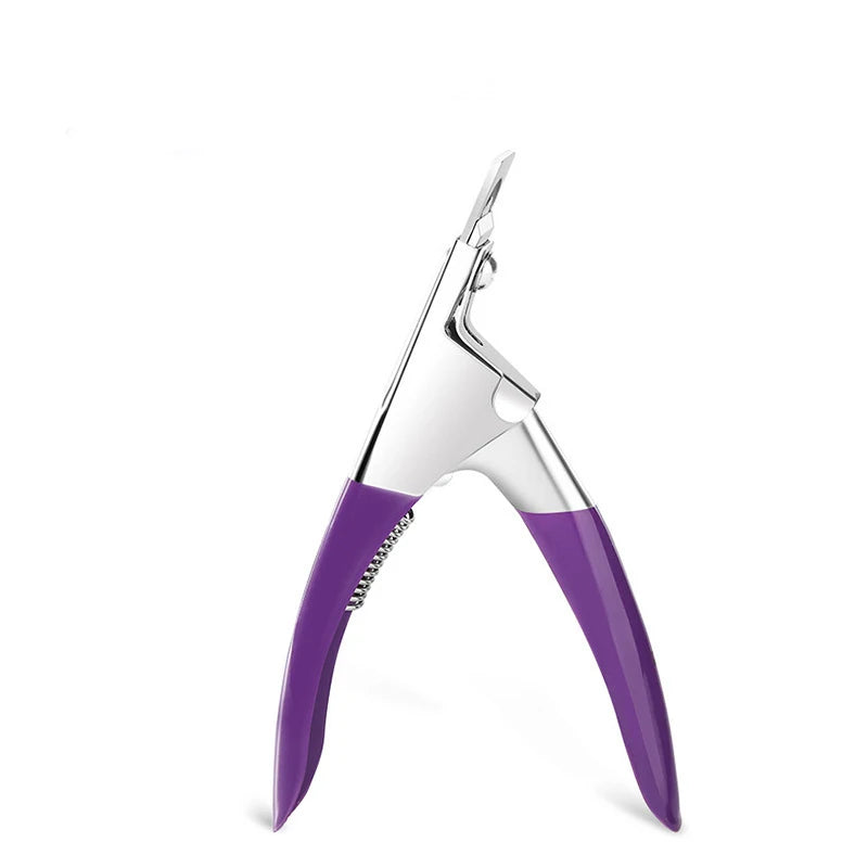 Fake Nail Cutter U Word False Tips Professional Clippers Straight Qme Purple China Mainland