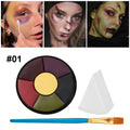 6 Colors Bruise Wheel SFX Face Paint Palette Oil Based Body Makeup Qme 01