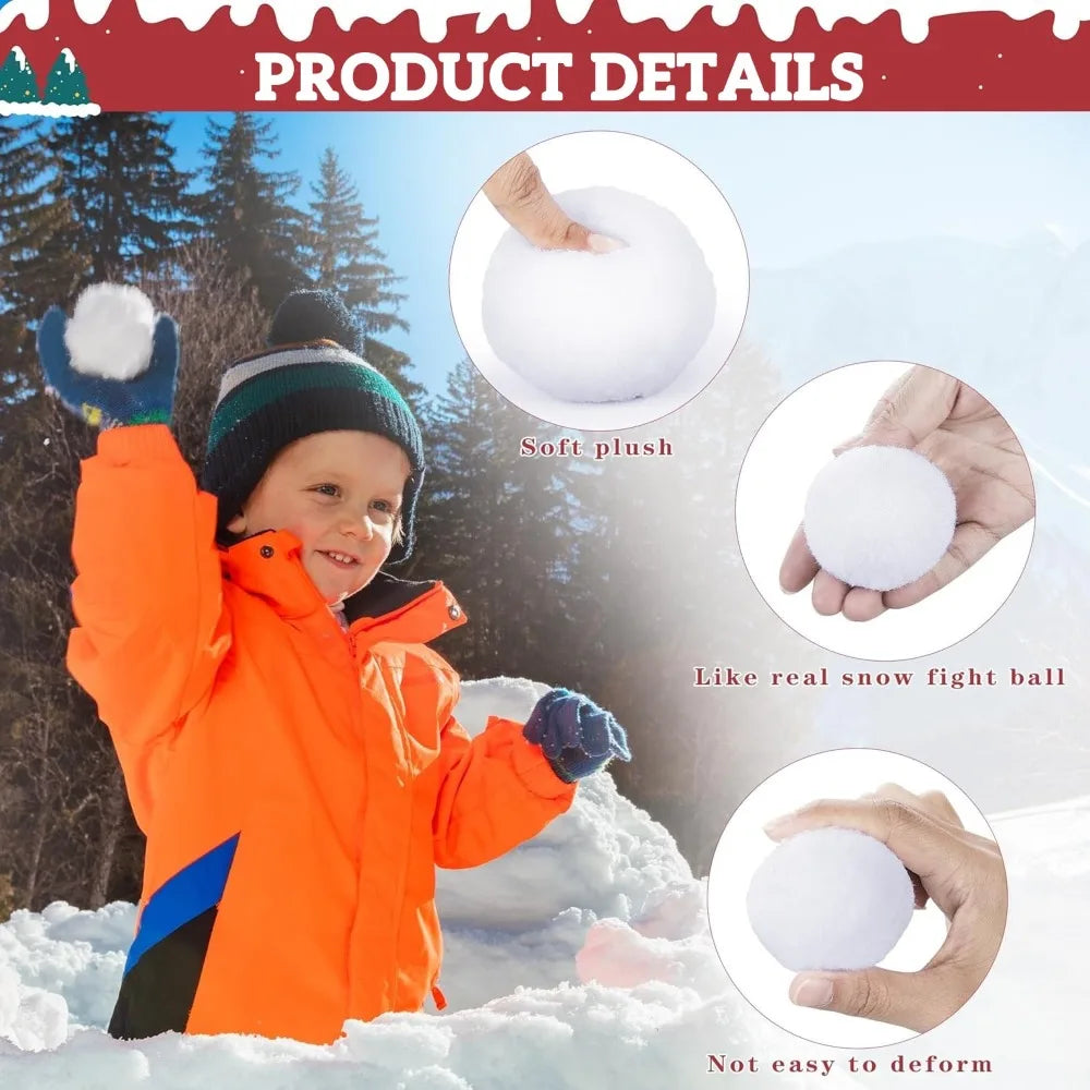 10-50PCS Christmas Snowball Children's Indoor Fluffy Soft Snowfight Fluffy Ball Christmas Decoration Pendant Christmas Ornaments Qme
