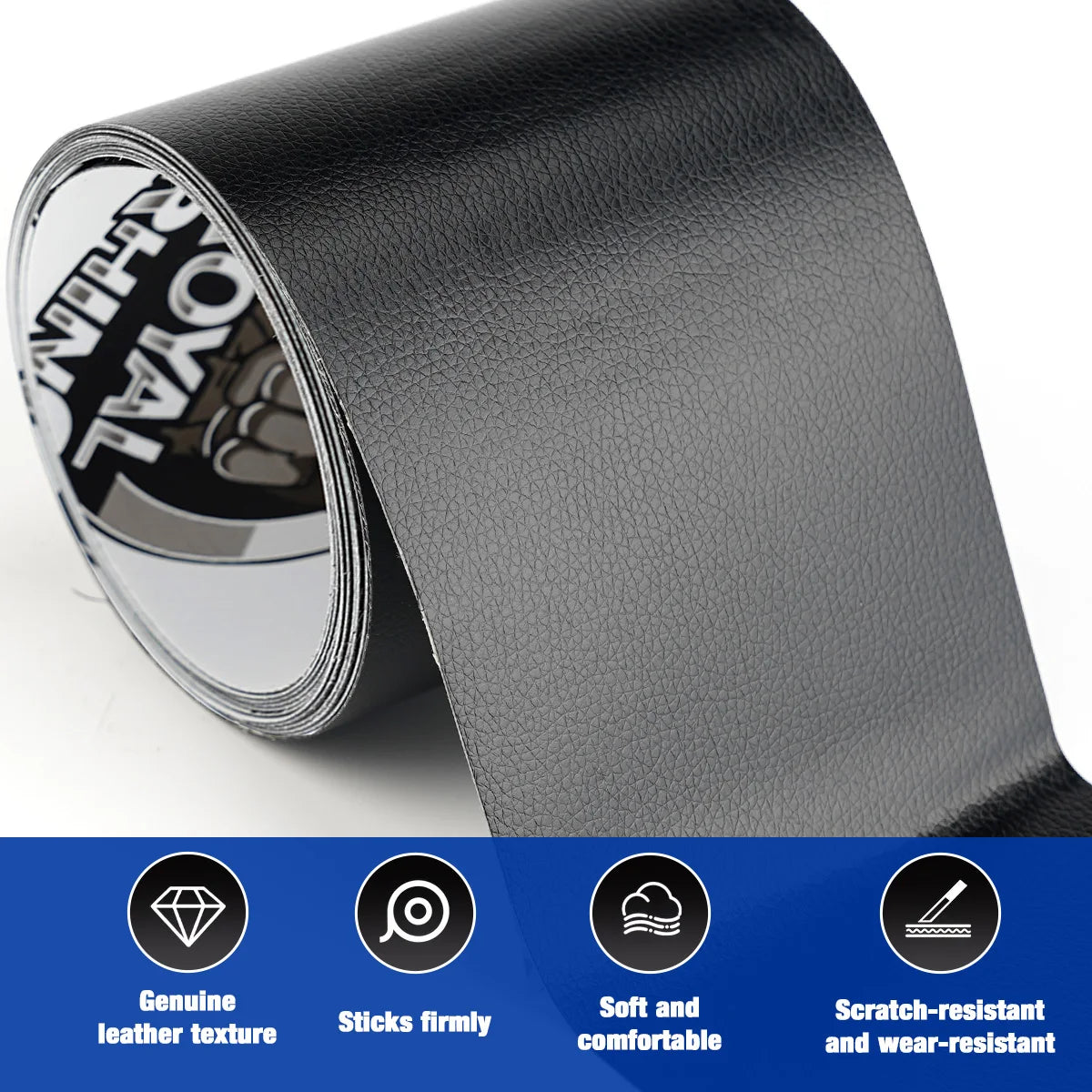 Self-Adhesive Leather Repair Patch Tape DIY Sofa Moto Car Seat Bag Home Repair - Universal Fix for Scratches Tears Holes Qme