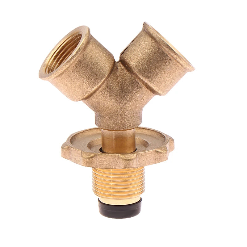 Gas Burner Heater Cylinder Connection Port Y Splitter Three Way Valve Qme