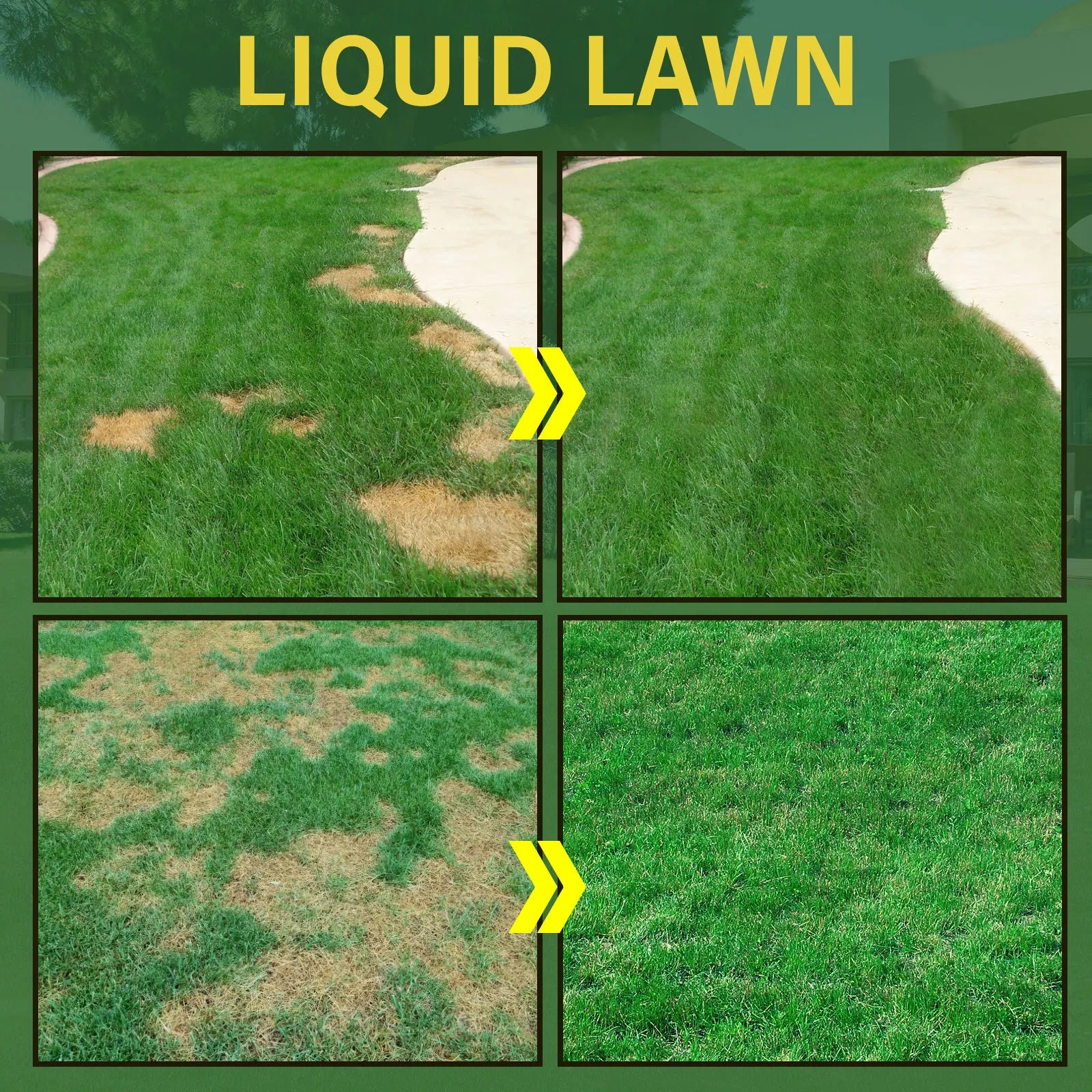 Green Grass Lawn Spray Grass Liquid Lawn Paint Household Seeding Lawn Greening Spray Repair Green Grass for Gardens Farms Ground Qme