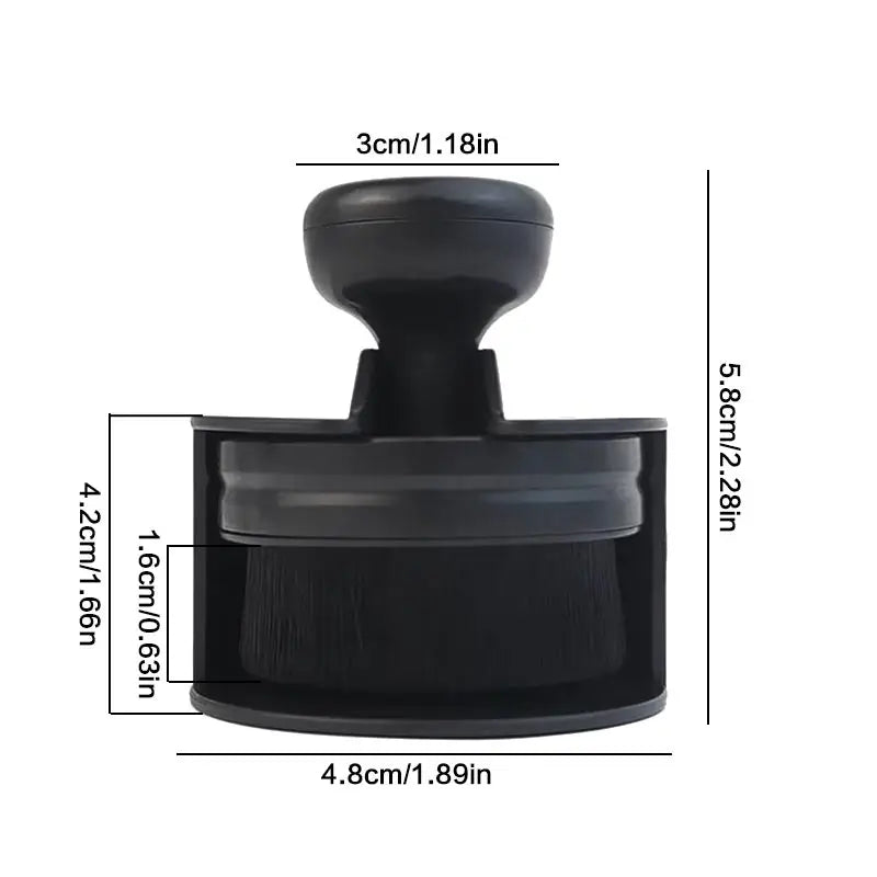 Common Car Tire Crevice Dusting Brush High Density Microfiber Shine Polish Portable Car Wash Care Applicator Car Interior Brush Qme Black