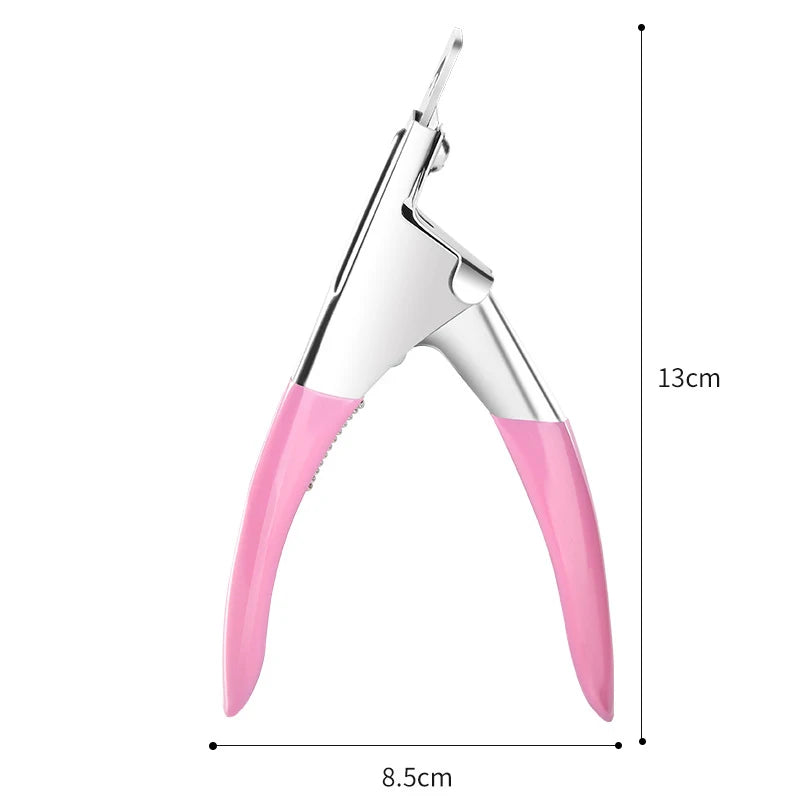 Fake Nail Cutter U Word False Tips Professional Clippers Straight Qme Pink China Mainland