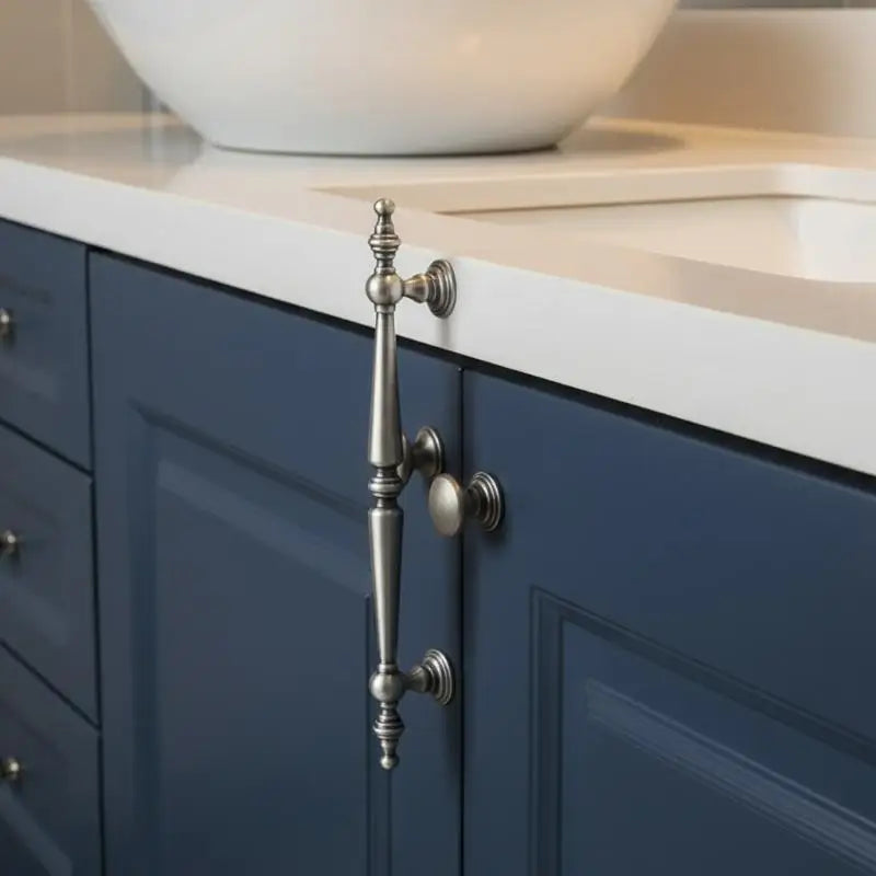 Single-hole Drawer Knob Aluminum Alloy Cupboard Handle Vintage Qme