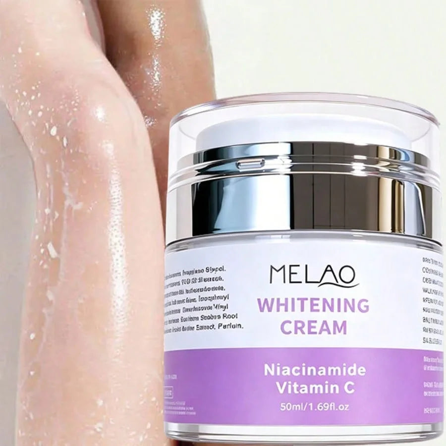 MELAO Whitening Cream with 2% Alpha Arbutin, Kojic Acid & Licorice Root Extract - Brightening Cream for Dark Spots Correction Qme