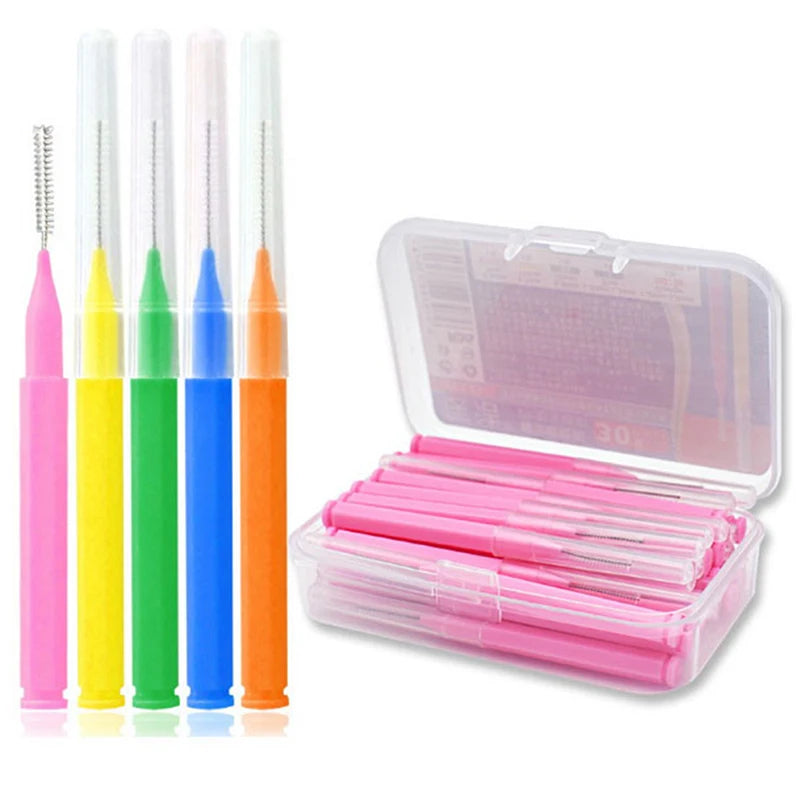 Lot Interdental Brush Dental Floss Teeth Oral Clean Hygiene Toothpick Qme