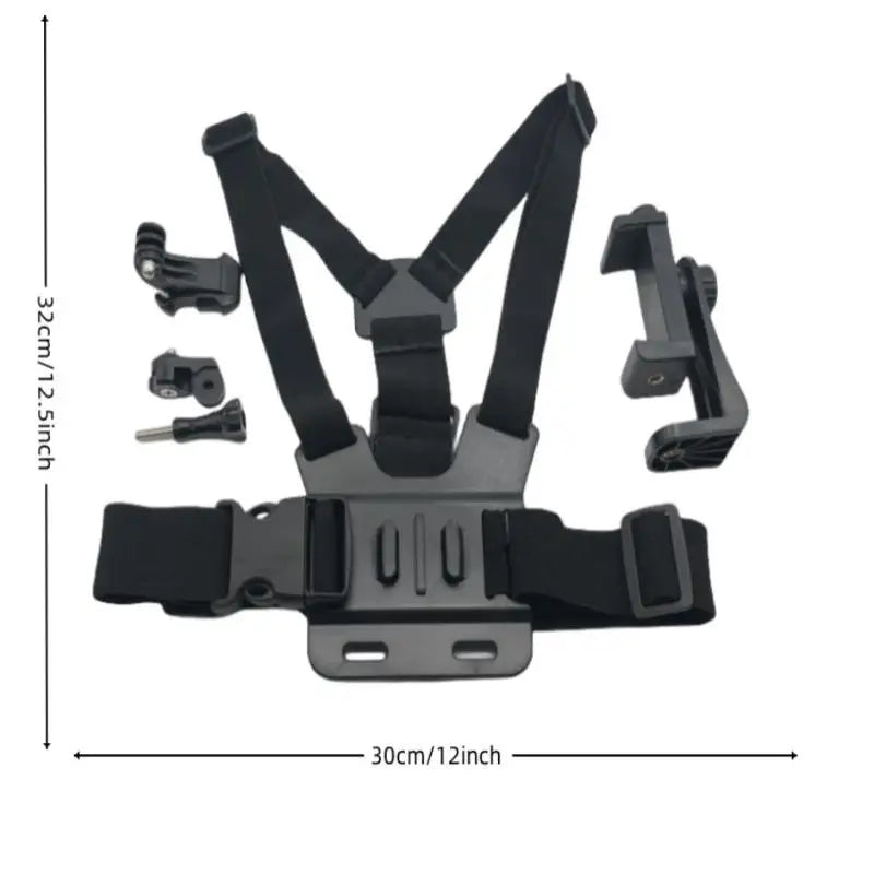 Adjustable Chest Phone Mount Straps Perfect Vlogging Qme