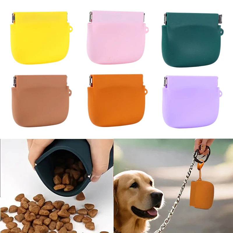 Portable Pet Snack Bag Easy Clean Waterproof Outdoor Training Secure Qme