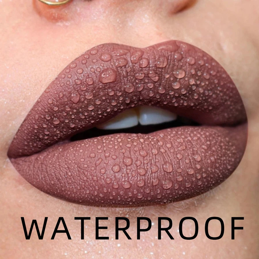 19-color Matte Lip Gloss Nude Liquid Lipstick Waterproof Long Lasting Qme 03