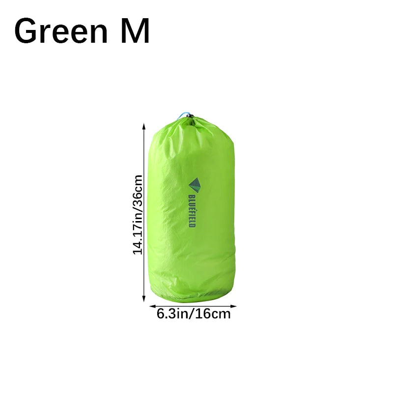 Cord Bag Outdoor Dry Waterproof Nylon Storage Pouches Tent Peg Travel Qme Green M