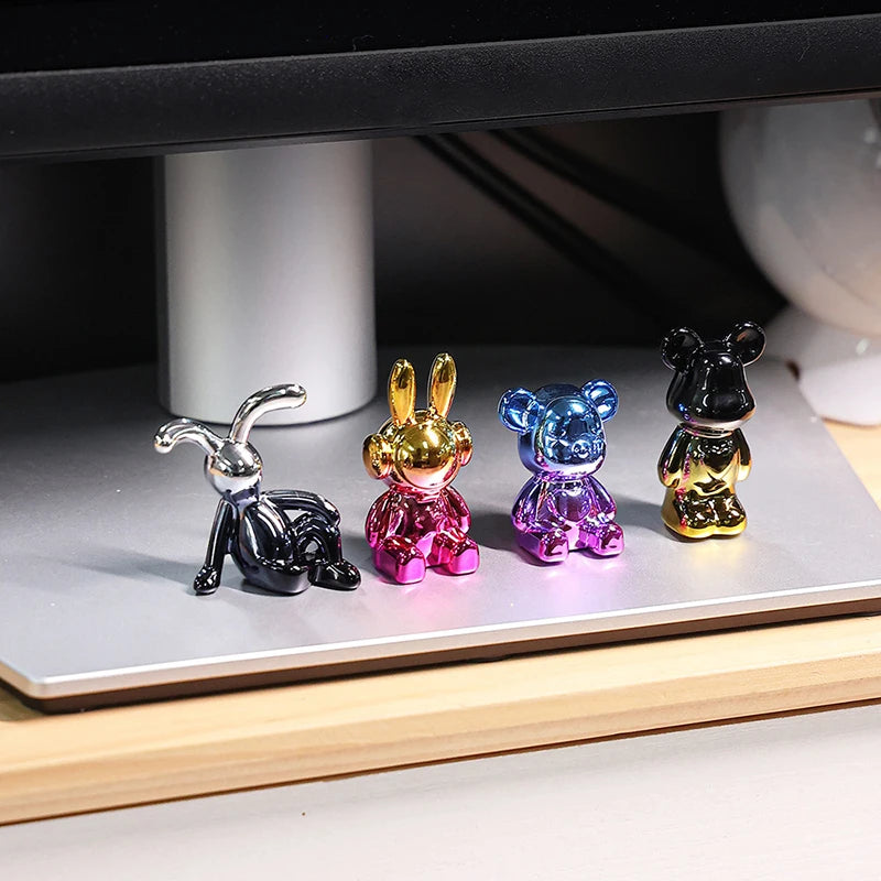 Cute Cartoon Bear Car Interior Decorations Center Console Ornaments Qme