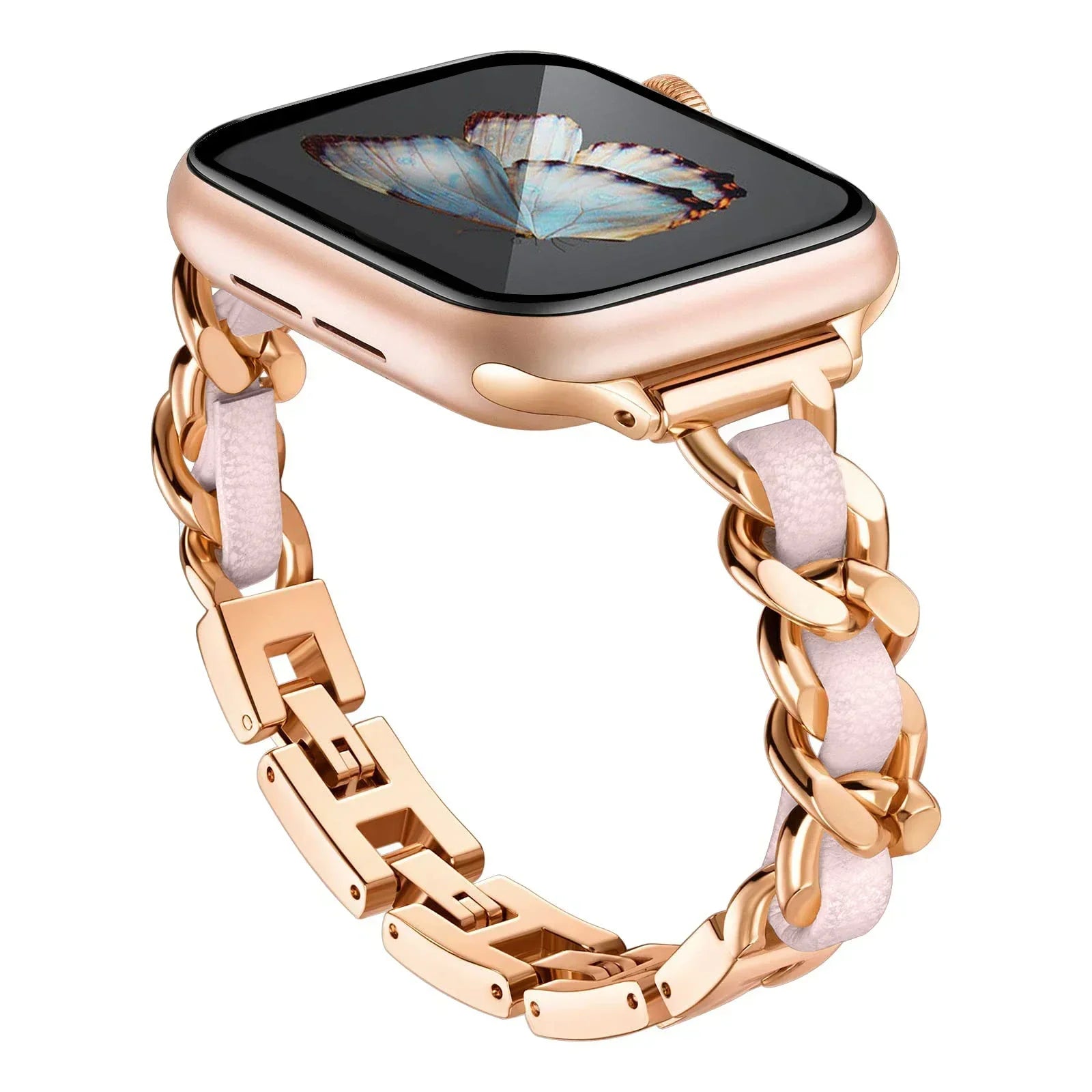 Stainless Steel Strap for Apple Watch Band 49mm 38mm 42mm 40mm 44mm Metal Bracelet iWatch Series 8 7 6 SE 5 4 3 2 1 ultra Strap Qme RGP 38 40 41mm