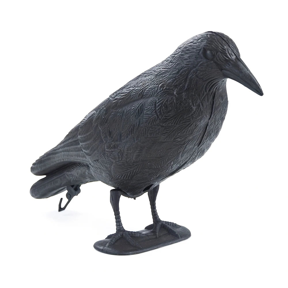 Crow Decoration Simulation Plastic Crow Decoration With Footposts Courtyard Garden Qme Default Title