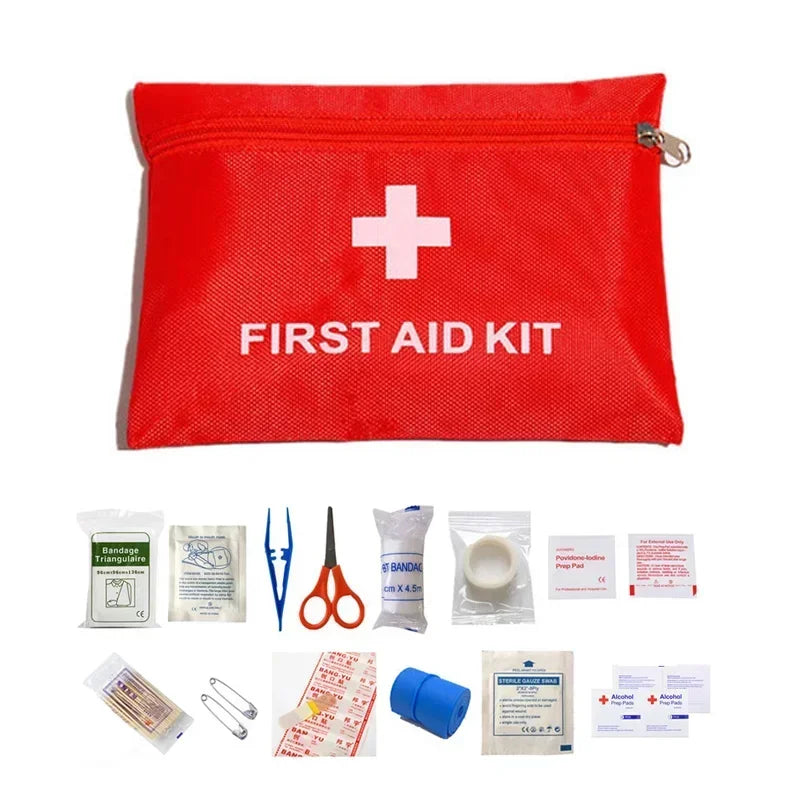 Emergency Medical Treatment For Family Or Travel, 14 Items/Set Portable Outdoor Waterproof First Aid Kit Qme