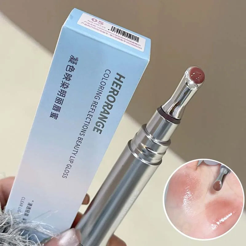 HERORANGE Mirror-like Lip Gloss Long-lasting Moisturizing Suitable Qme