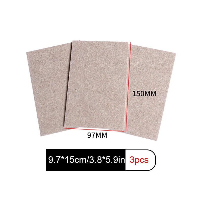 3-72PCS Felt Chair Leg Pads Round Square Floor Protector Self Adhesive Furniture Pads Mute Bumper Pad Home Furniture Feet Mat Qme A-3PCS Beige