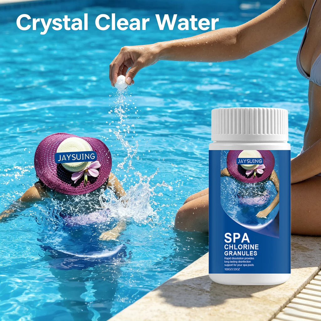 Spa Chlorine Granules Reducing Bacterial & Algae Growth Improving Water Quality Optimize Ph Fast Dissolving Pools Water Purifier Qme