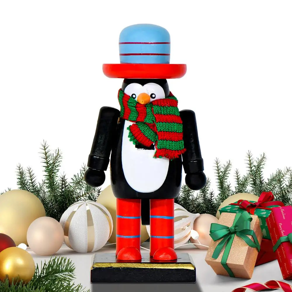 Christmas Figurines Wooden Nutcracker Tabletop Statues Christmas Decor Party Statues Table Centerpiece For Adults Children's Day Qme A China Mainland