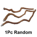 Natural Parrot Perch Bird Stand Tree Stick Paw Grinding Fork Parakeet Qme 30cm