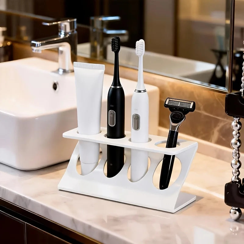 Bathroom Multipurpose Storage Rack for Toothbrush Holder, Multifunctional Drain Rack Organizer, Desktop Organizer for Bathroom Qme