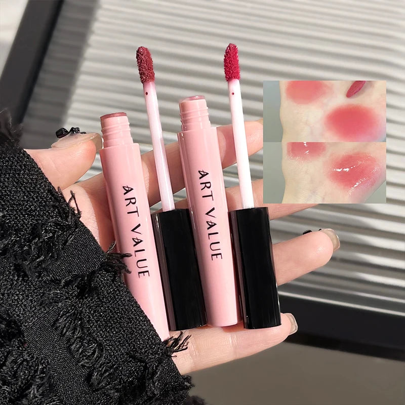 Art Value Black Pink Love Letter Lip Makeup Whitening Long-lasting Qme