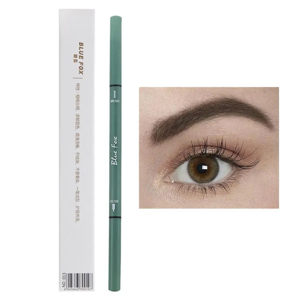 Double Headed Eyebrow Pen Smudge-proof Professional Enhancer Qme brown black China Mainland