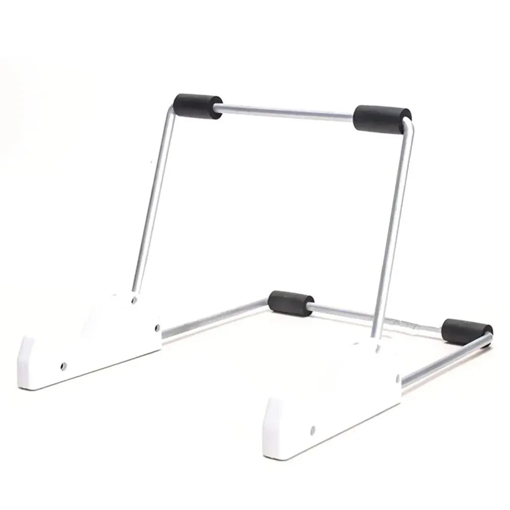 Flexible Three Angles Stand Adjustable Steady Portable Collapsible Tablet Stand Removable HighlySupport Tablet Holder Universal Qme WHITE