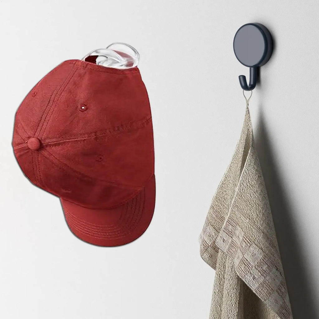 Hat Hooks For Wall 10 Pieces No Punching Hat Hanger No Punching Adhesive Hooks For Bathroom Shower Kitchen Bedroom Apartment Qme