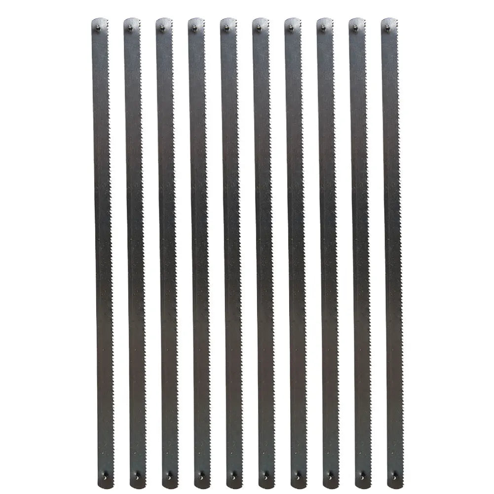 10Pcs 150mm / 6" 24T Mini Hacksaw Blades Multifunctional Carbon Steel Saw Blade Wood Plastic Cutting Tools Accessories Qme Default Title