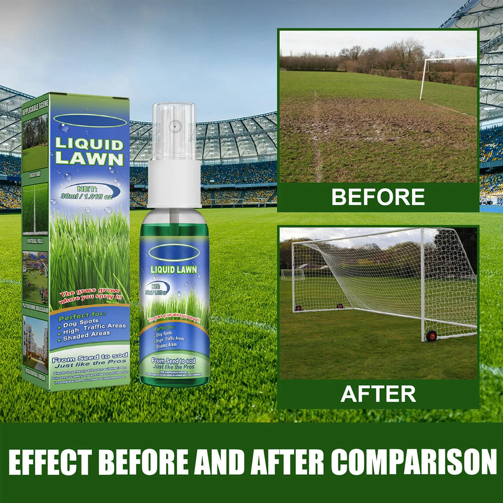 30ml Liquid Grass Spray Lawn Repair Solution for Dog Spots High TrafficEco-Friendly Long Lasting Odorless Safe for Yard Garden Qme