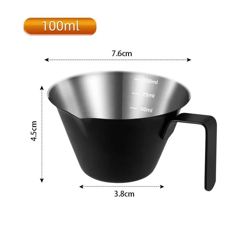 Stainless Steel Coffee Extraction Cup Scale Small Milk Spoon Making Qme A2