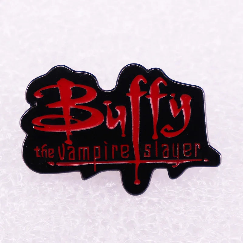 Classic Fantasy Film Vampire Hunters Enamel Pins Cross Book Backpack Shirt Lapel Metal Badge Jewelry Gift For Friends Wholesale Qme style 8
