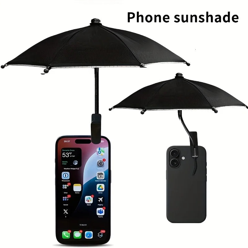 1pc mobile phone mini sunshade, can block sunlight and rain for outdoor activities, easy to use without the need for electricity Qme