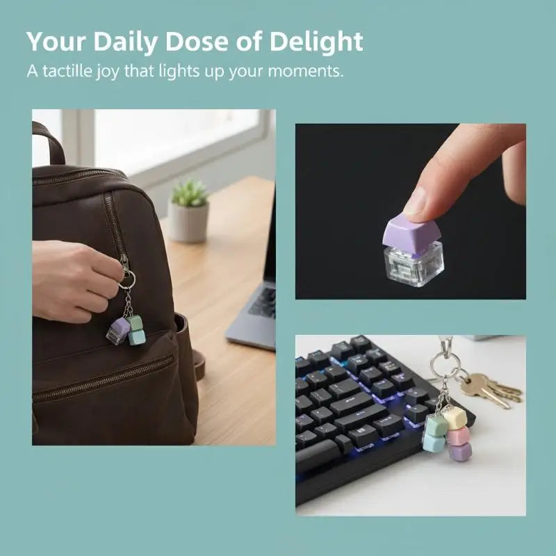 LED Light-up Decompression 9 Keyboard Key Toy Adults Antistress Toys Qme