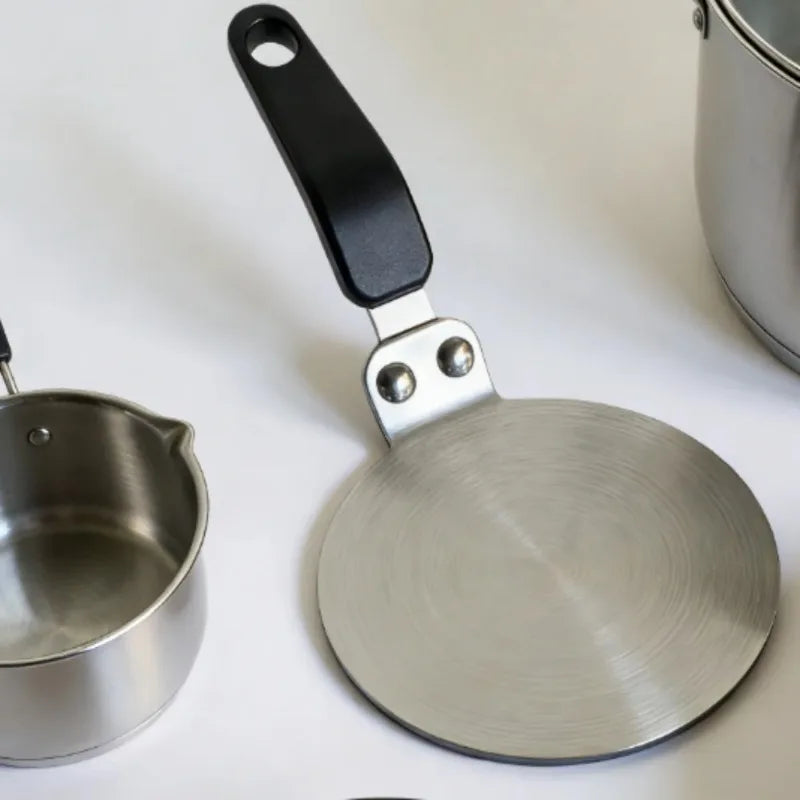 Mocha Pot Stainless Steel Thermal Conductive Plate Stainless Steel Induction Cooker Universal Heat Conduction Plate Qme