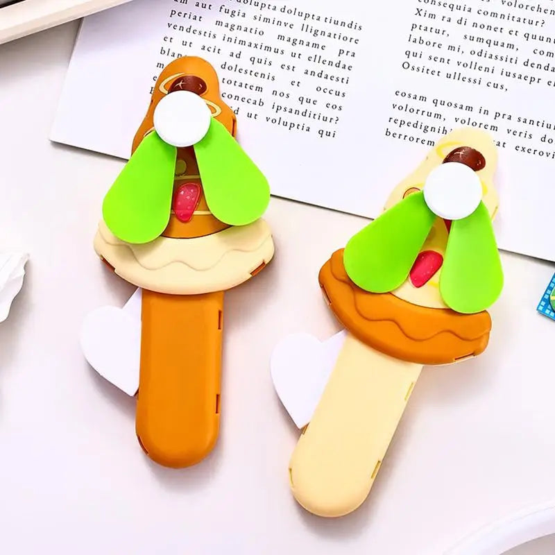 Portable Hand Pressure Fan Toys Kids Adult Birthday Random Mini Qme 1pcs randomly sentF