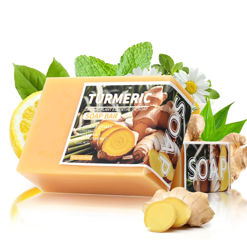 Turmeric Essential Oil Soap Lemon Handmade Suitable Washing Face Qme Default Title