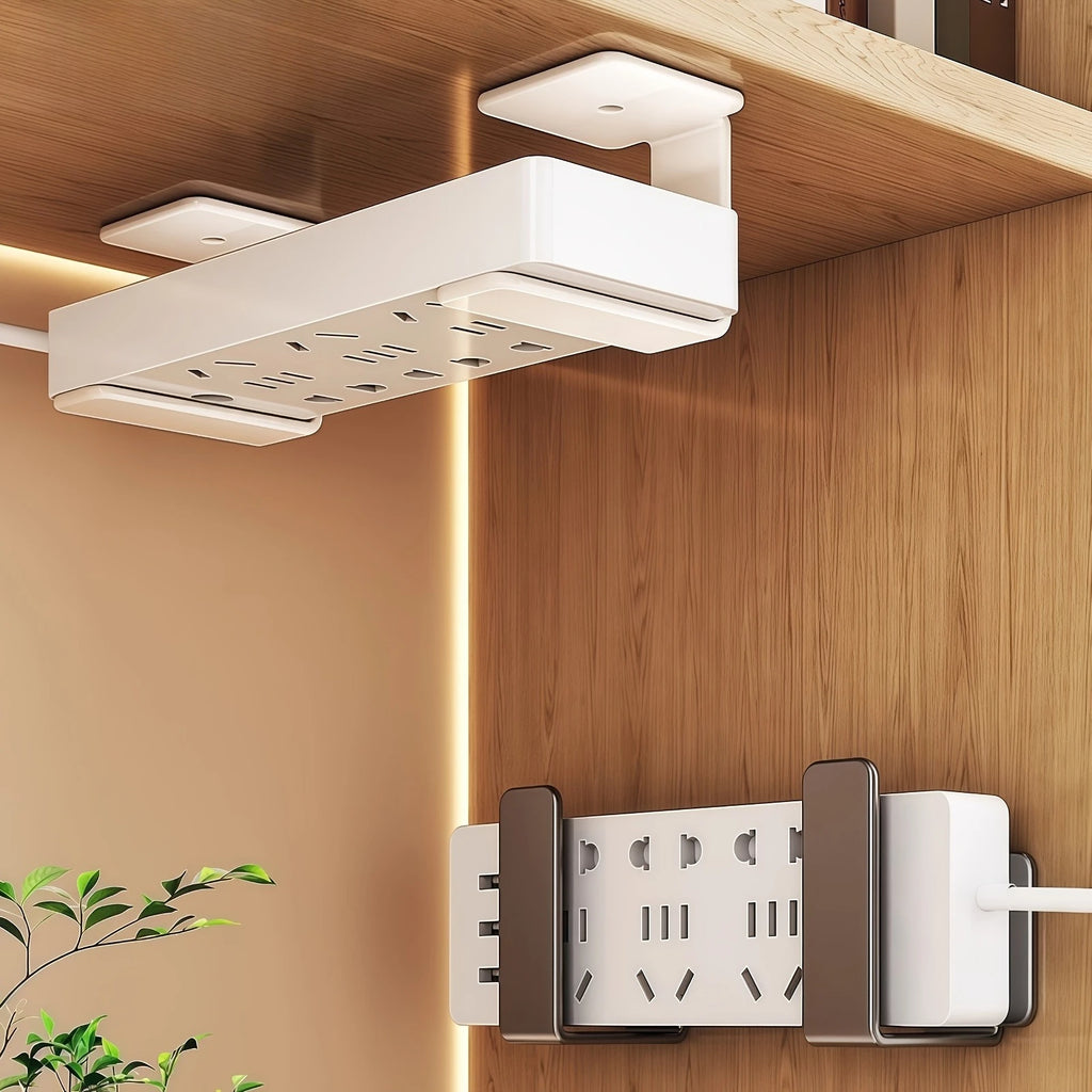 Router placement rack, no drilling wall mounted socket fixed bracket, optical modem set-top box bracket, storage hook Qme