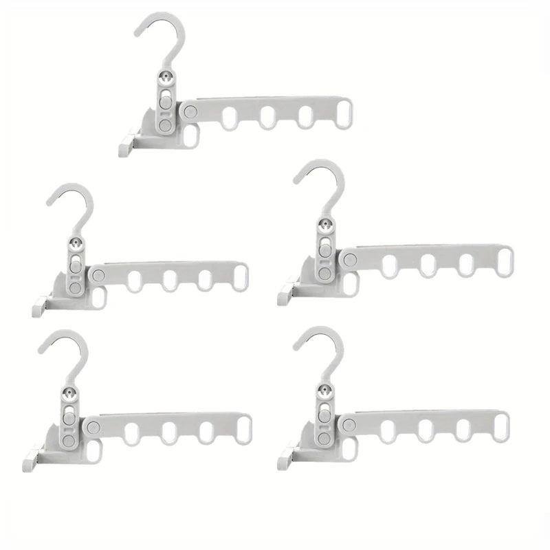 Folding Hanger Rack Heavy Duty Clothes Hangser Clothes Storage Organizer For Travel Dorm Essential Drying Tool For Clothes Qme 5pcs