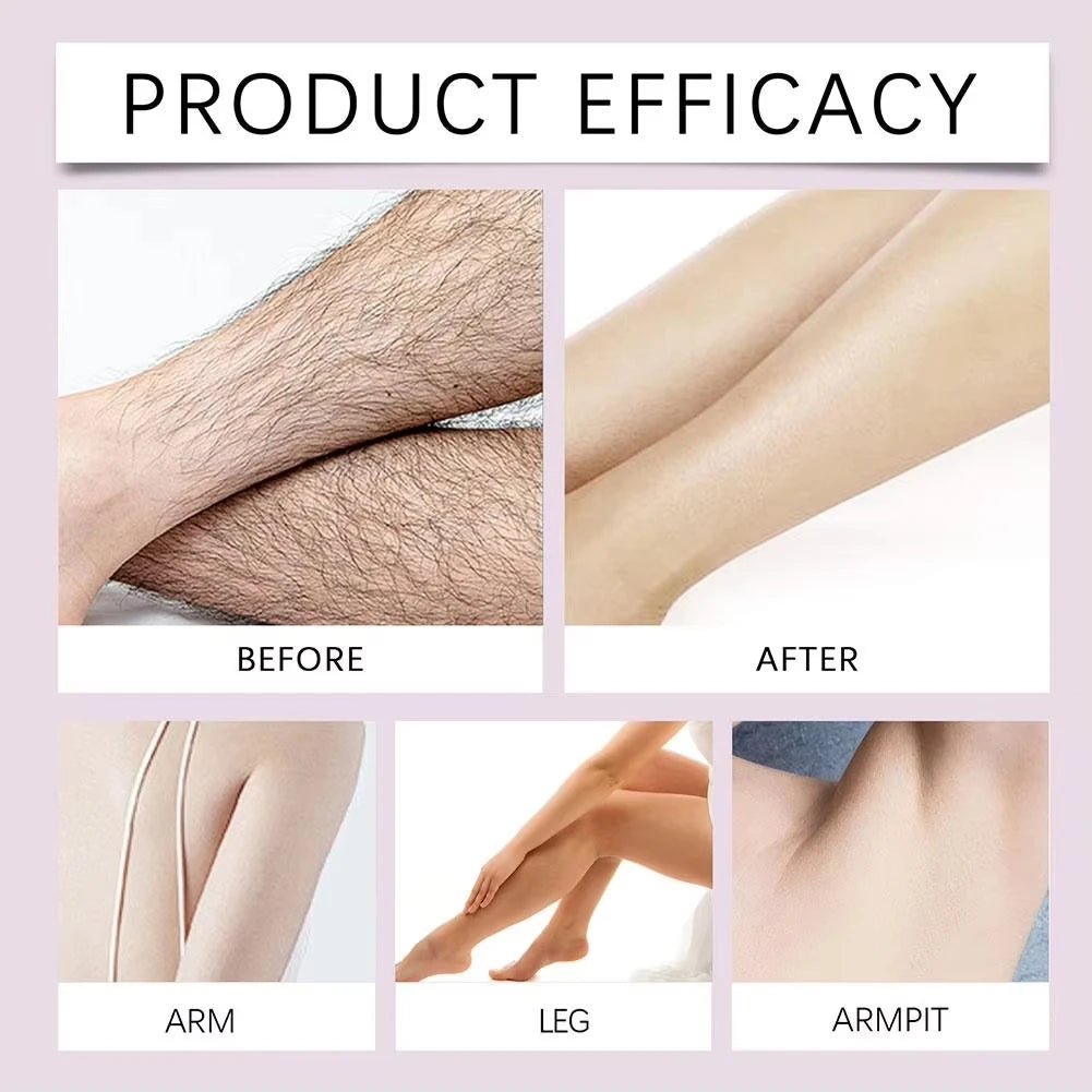 2 Minutes Painless Fast Hair Removal Spray Hair Growth Inhibitor Arm Armpit Leg Permanent Depilatory for Men Women Repair Care Qme