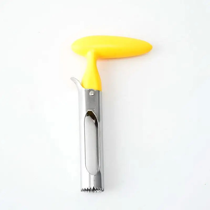 Stainless Steel Fruit Corer Serrated Edge Nonslip Handle Home Kitchen Qme one size D