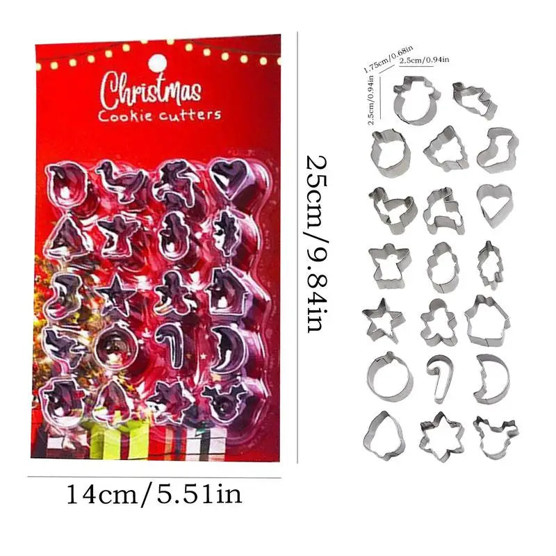 Cookie Cutters Kids 20X Small Cutter Christmas Heavy Duty Molds 3D Qme