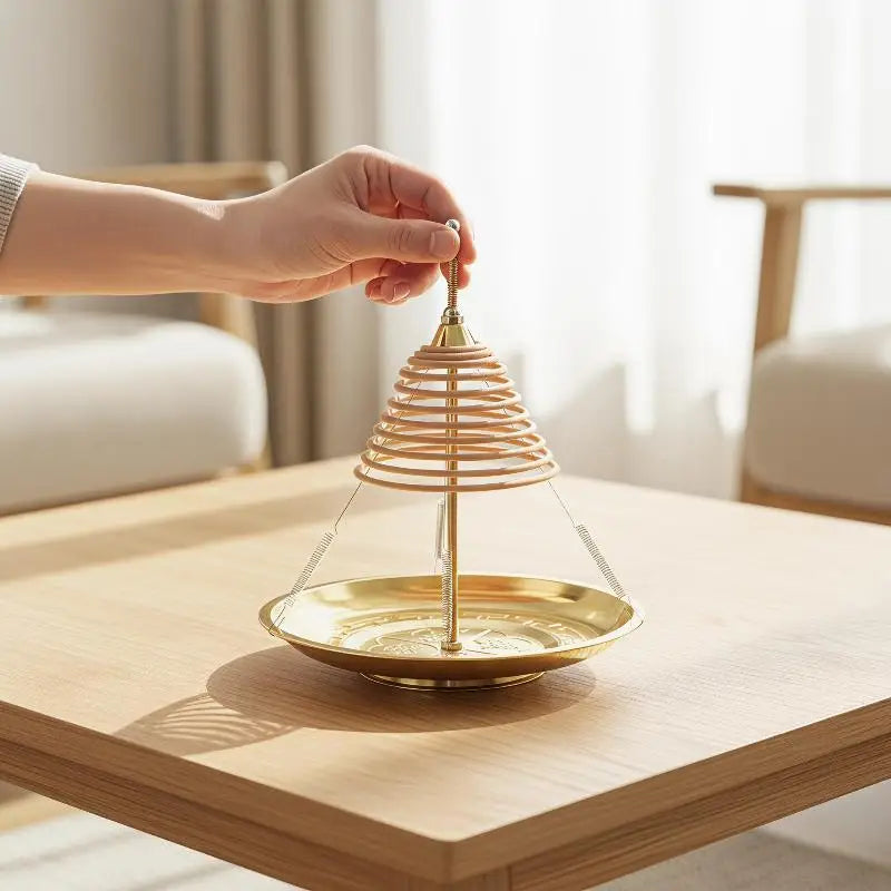 Metal Hanging Incense Burner 12 Hours Coils Iron Plate Mosquito Qme