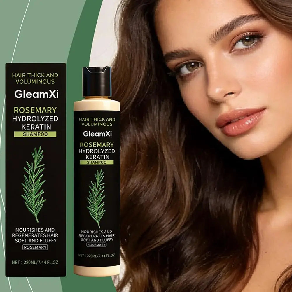Organic Rosemary Hair Shampoo Natural Anti-Hair Loss Scalp Nourishment Helps Strengthen & Thicken Hair Gentle Cleansing Formula Qme